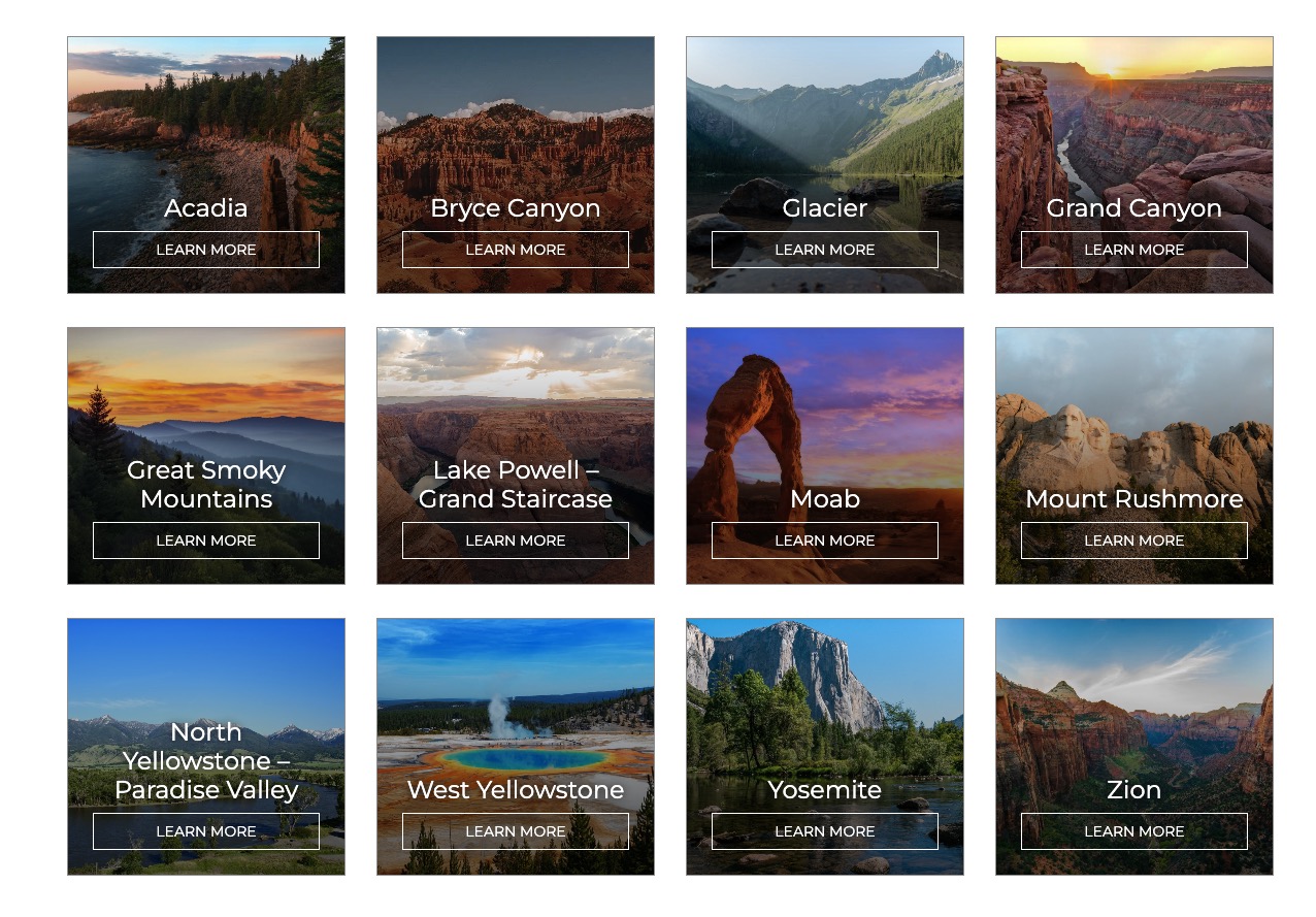 Under Canvas locations